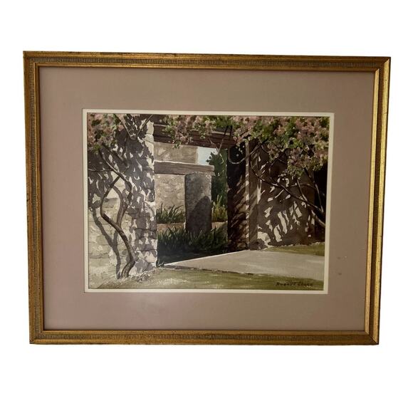 Robert Chace Signed Watercolor Print Framed Matted Excellent Condition. - Picture 1 of 5